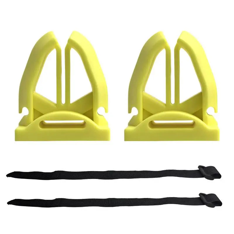 Portable Fishing Rod Holder Clips – Silicone Pole Fastener Fishing Rod Clip Axl 2Pcs Yellow