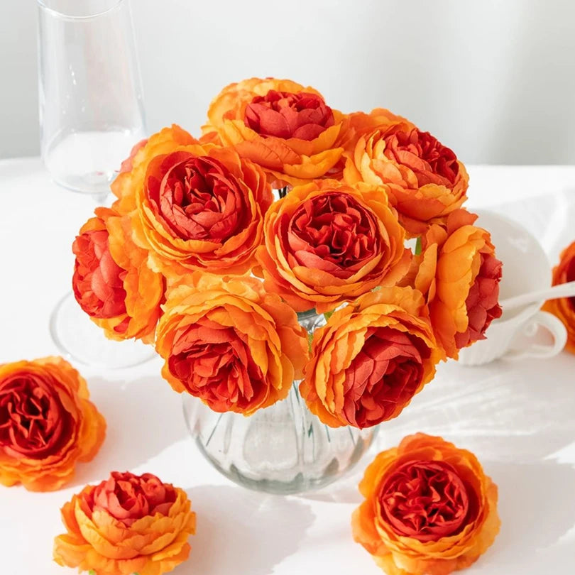 Artificial Silk Peony Stems 25/50 PCS – Wedding & Home Decor Artificial Flower Stems Axl