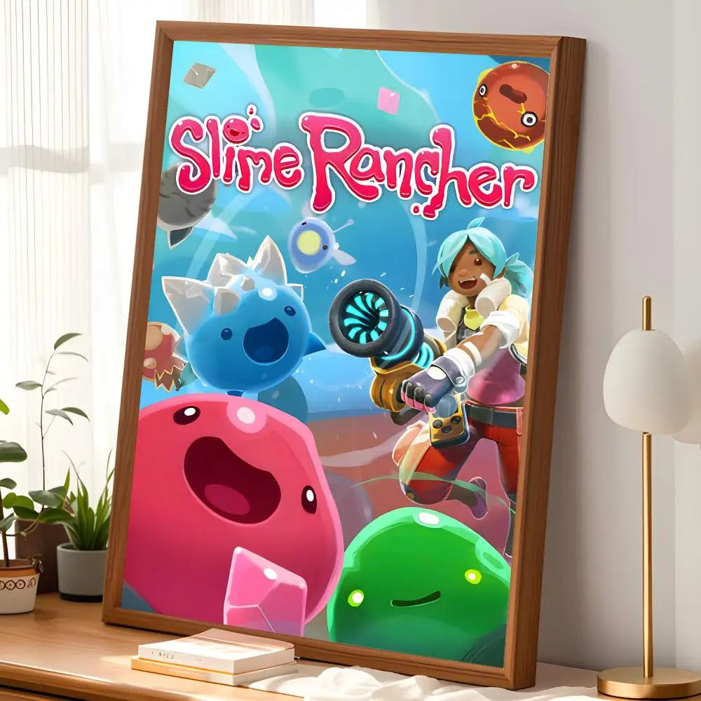 Slime Rancher Game Poster – Self-Stick HD Waterproof Wall Art Wall Art Poster Axl