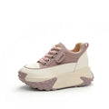 Women's 7cm Wedge Platform Sneakers – Chunky Heel Sport Shoes Wedge Platform Sneakers Axl purple 34