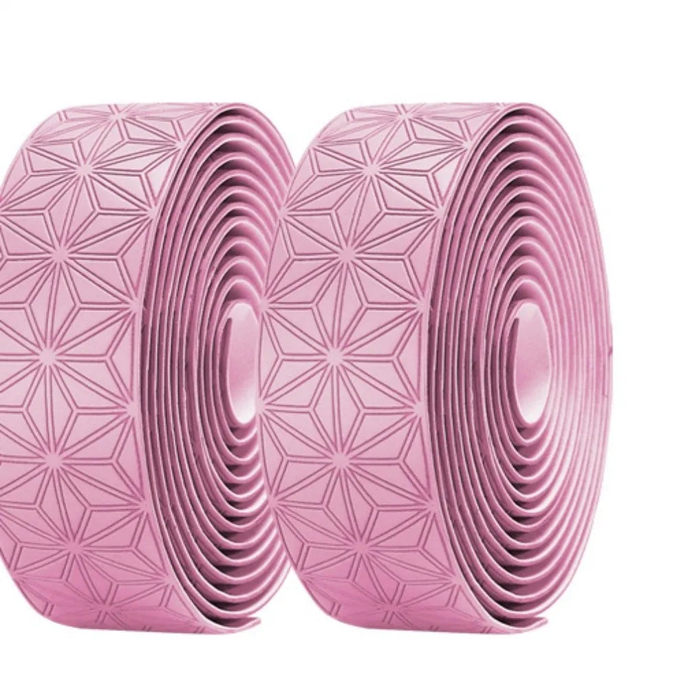 Road Bike Handlebar Tape – EVA Anti-Slip Two-Color Gradient Bike Handlebar Tape Axl Pink