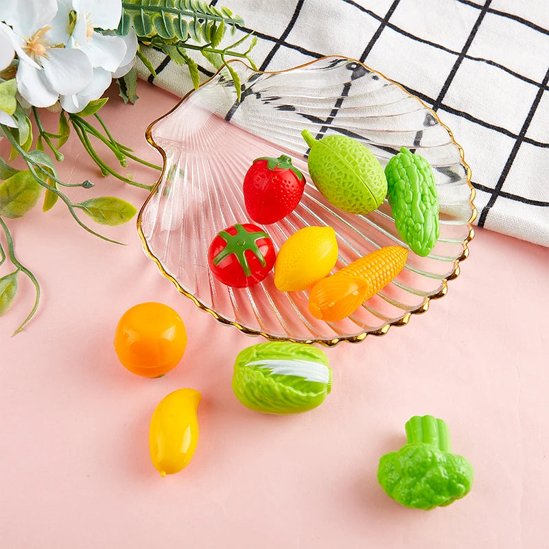 10 PCS Mini Simulation Fruit Vegetable Toys – Dollhouse Accessory Dollhouse Accessories Axl