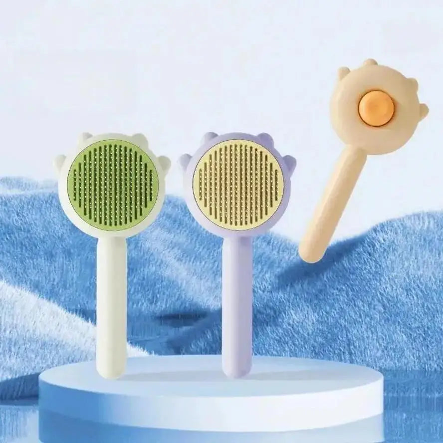 Pet Deshedding Brush – Self-Cleaning Cat & Dog Grooming Comb Pet Grooming Brush Axl