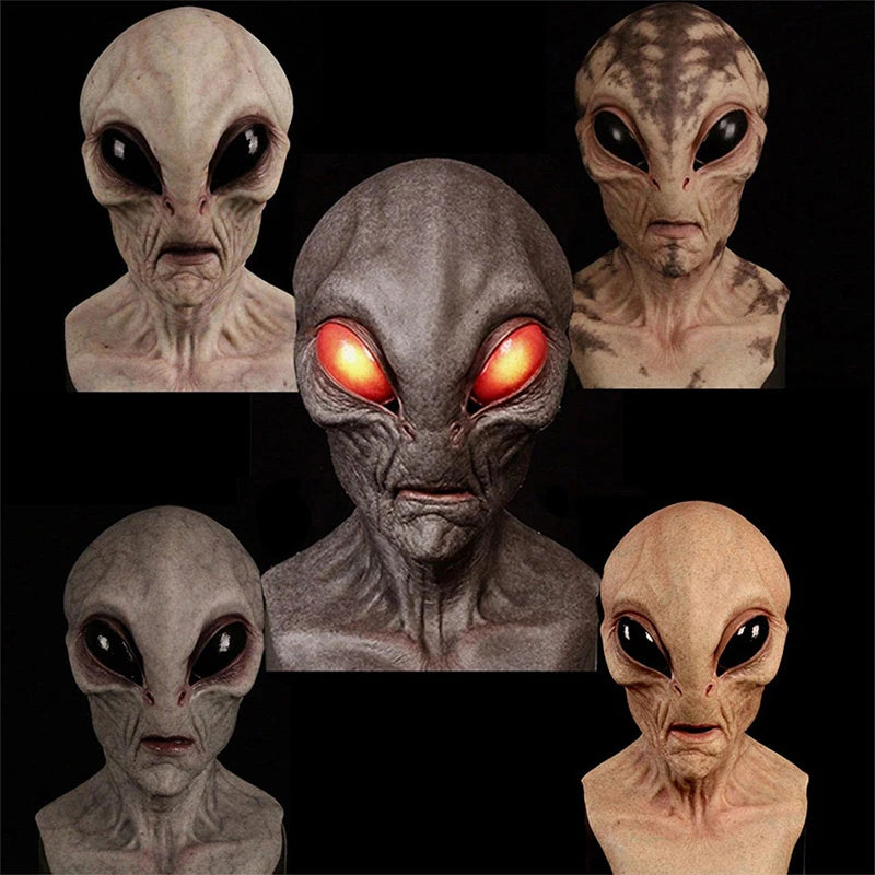 Alien Full Head Latex Mask – Halloween Cosplay Costume Prop Halloween Costume Mask Axl
