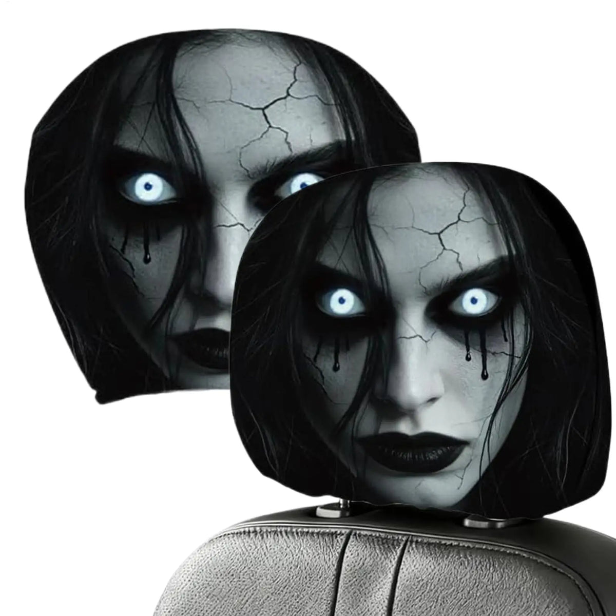 Halloween Ghost Car Headrest Covers – 2-Piece Spooky Set Car Headrest Cover Axl Default Title
