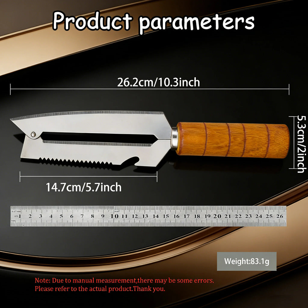 Sugarcane Peeler & Fruit Knife – Sharp Stainless Steel Tool Fruit Peeler Knife Axl