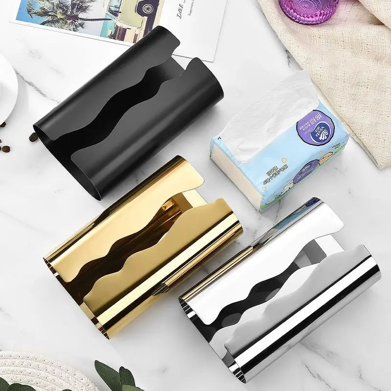 Stainless Steel Tissue Box – Modern Minimalist Napkin Holder Tissue Box Holder Axl