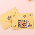 Cartoon Greeting Cards – Bear & Rabbit Foldable Cards, 9 Styles Cartoon Greeting Card Axl Love Bear