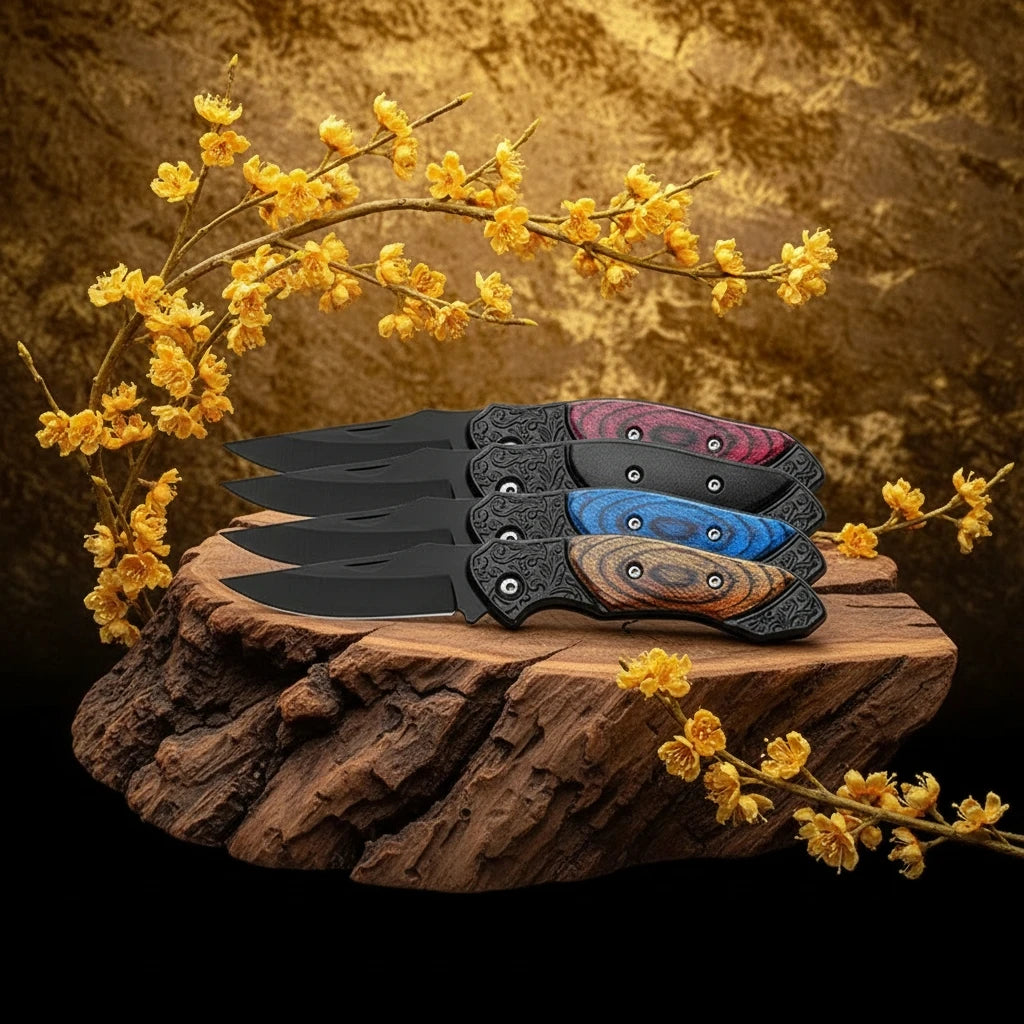 Mini Folding Pocket Knife – Stainless Steel Camping Fruit Knife Folding Pocket Knife Axl
