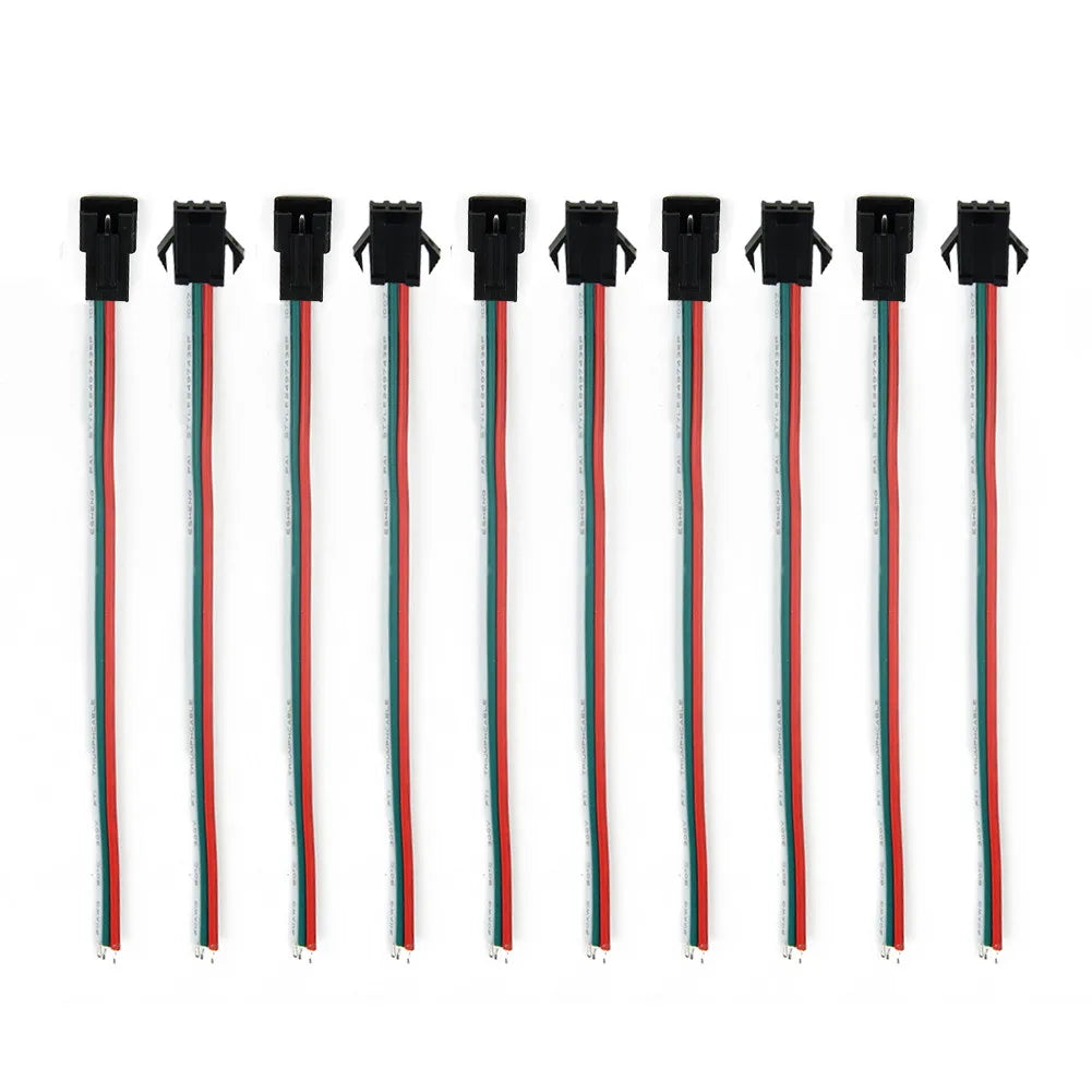 JST SM 2/3/5 Pin Male Female Wire Connector – 5 Pairs for LED Wire Connector Set Axl 3pin-10cm China Mainland