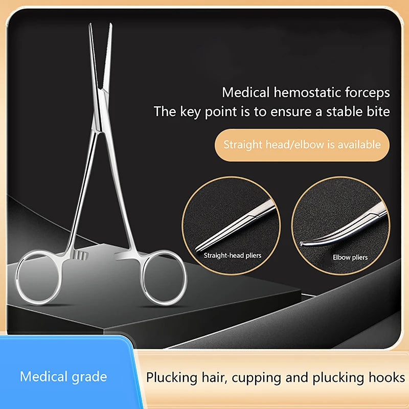 Stainless Steel Locking Hemostatic Forceps | 12.5–18cm Locking Forceps Clamp Axl