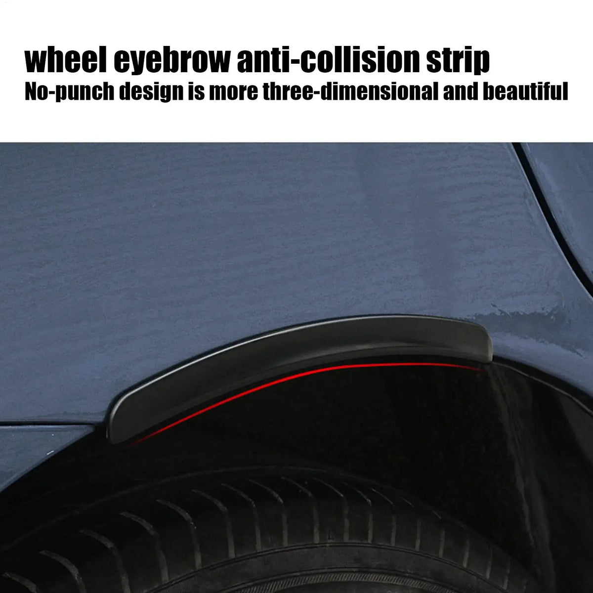 Rubber Wheel Arch Protector Strip – Tire Eyebrow Trim 2 Pack Wheel Arch Trim Axl