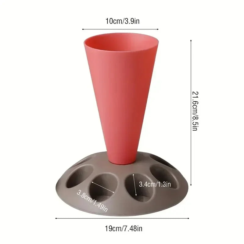 Sphere Icing Piping Nozzle Storage Rack | Pastry Tip Holder Piping Tip Holder Axl red