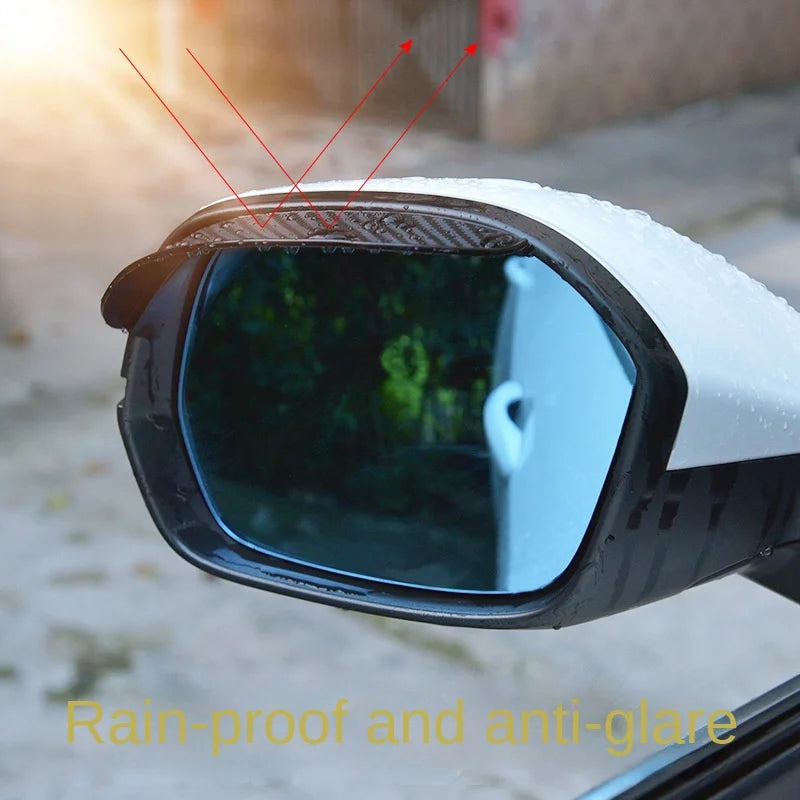 Car Rearview Mirror Rain Guard Sun Visor Cover 2PCS Mirror Rain Visor Axl