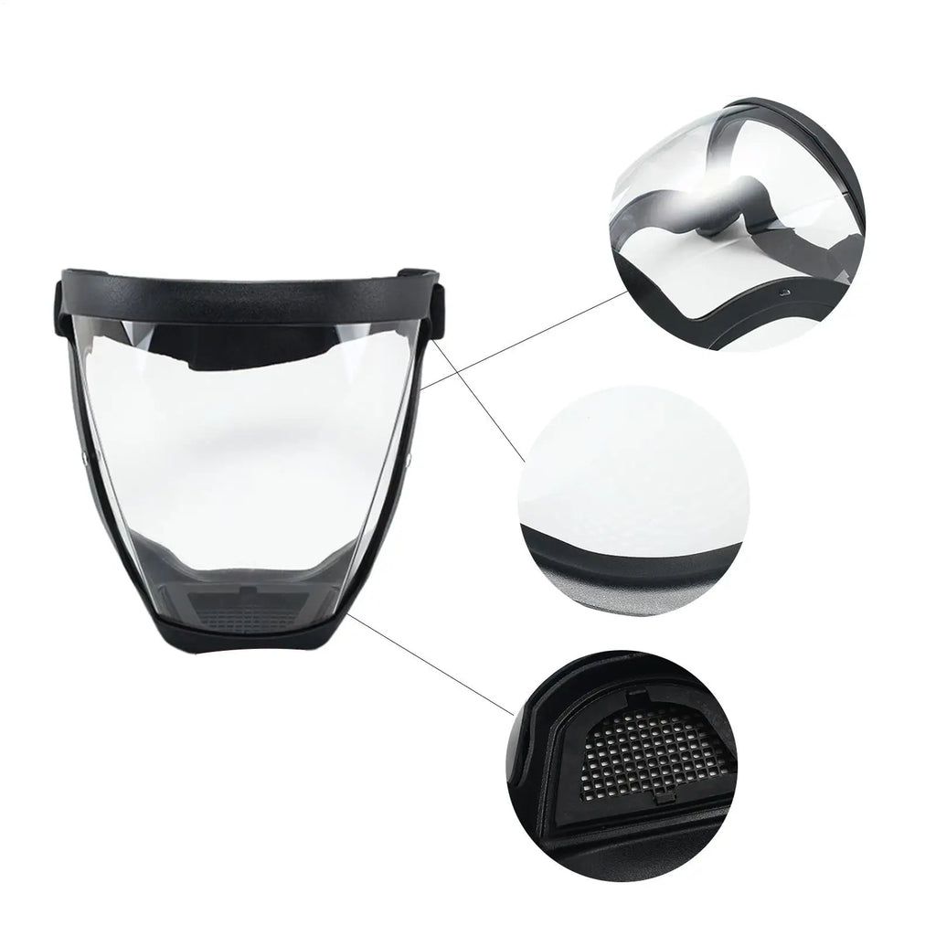 Anti-Fog Full Face Shield – Adjustable Reusable Clear Visor Safety Face Shield Axl