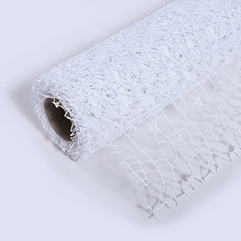 Floral Mesh Wrapping Paper Roll – Hollow Net Bouquet Wrap