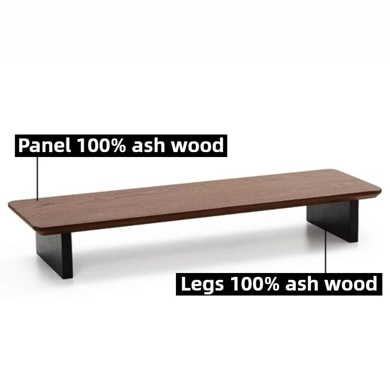 Solid Ash Wood Monitor Riser & Desktop Storage Rack Monitor Riser Rack Axl