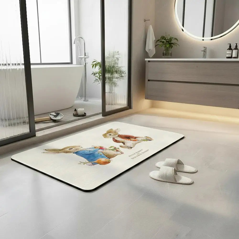 Peter Rabbit Diatomite Bath Mat – Quick Dry & Non-Slip Diatomite Bath Mat Axl