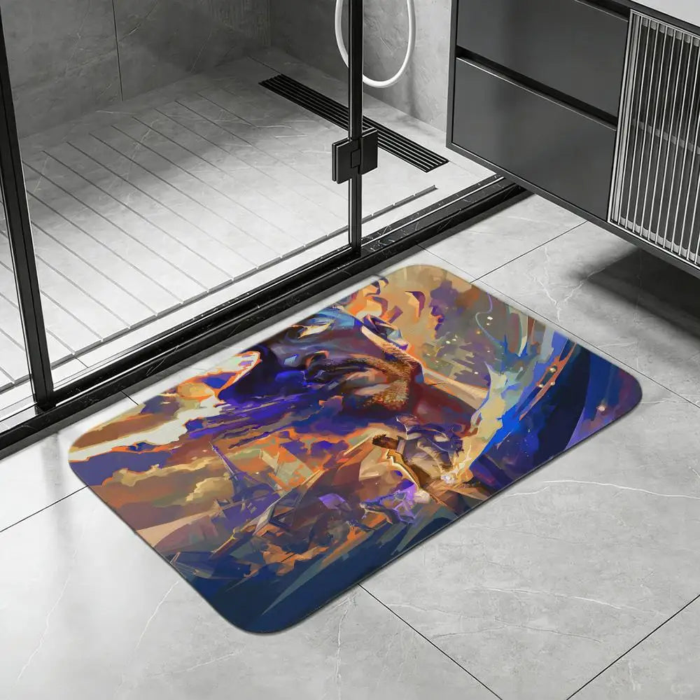 Diatomite Bath Mat – Quick Dry, Anti-Slip & Absorbent Diatomite Bath Mat Axl White2 30x45cm