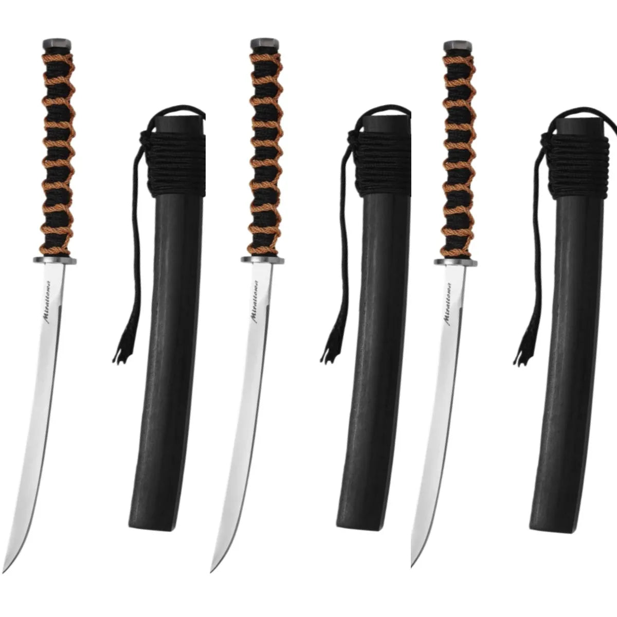 Autumn Leaves Paring Knife Set – Sharp 7CR Steel Fruit Knife Paring Knife Set Axl 3pcs A