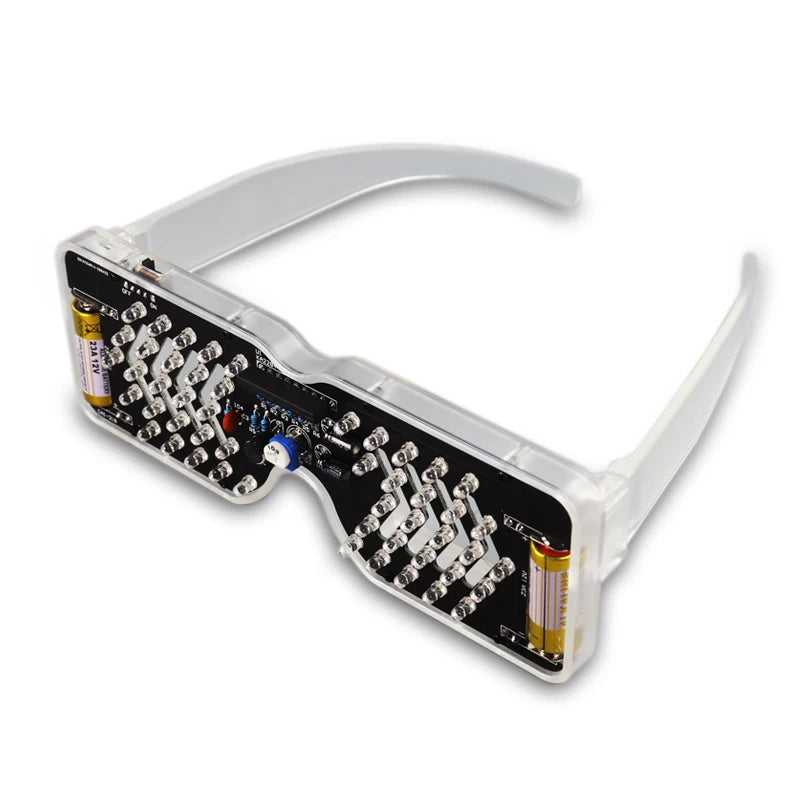 Voice-Activated LED Flashing Glasses DIY Soldering Kit DIY Electronics Kit Axl