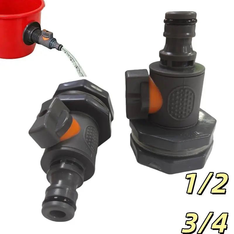 PVC IBC Water Tank Adapter with Valve – Rainwater Connector Water Tank Adapter Axl