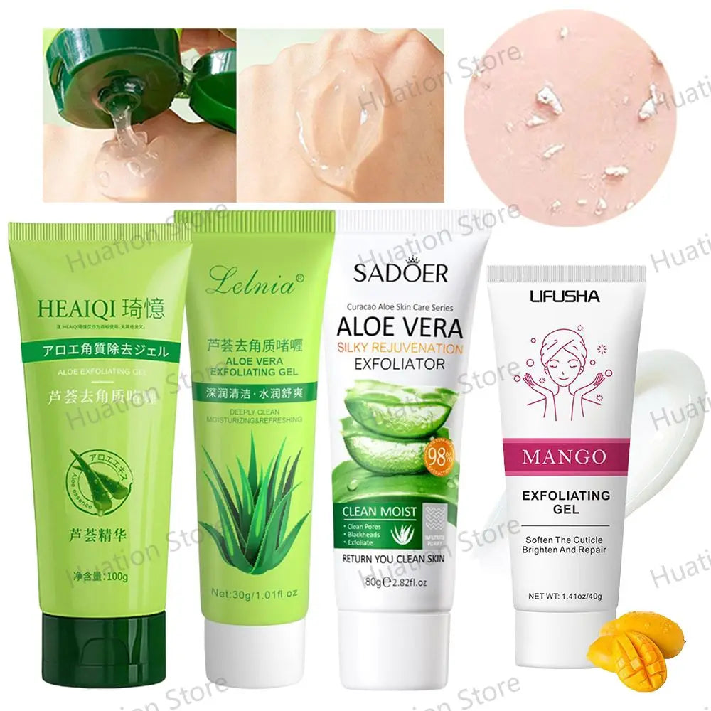 Aloe Vera Face Exfoliating Gel – Pore Minimizing Scrub 30–100g Facial Exfoliating Scrub Axl