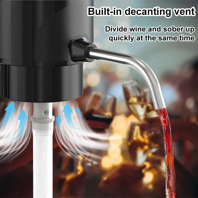 BALASHOV Electric Wine Aerator Dispenser – One-Touch Decanter Electric Wine Aerator Axl