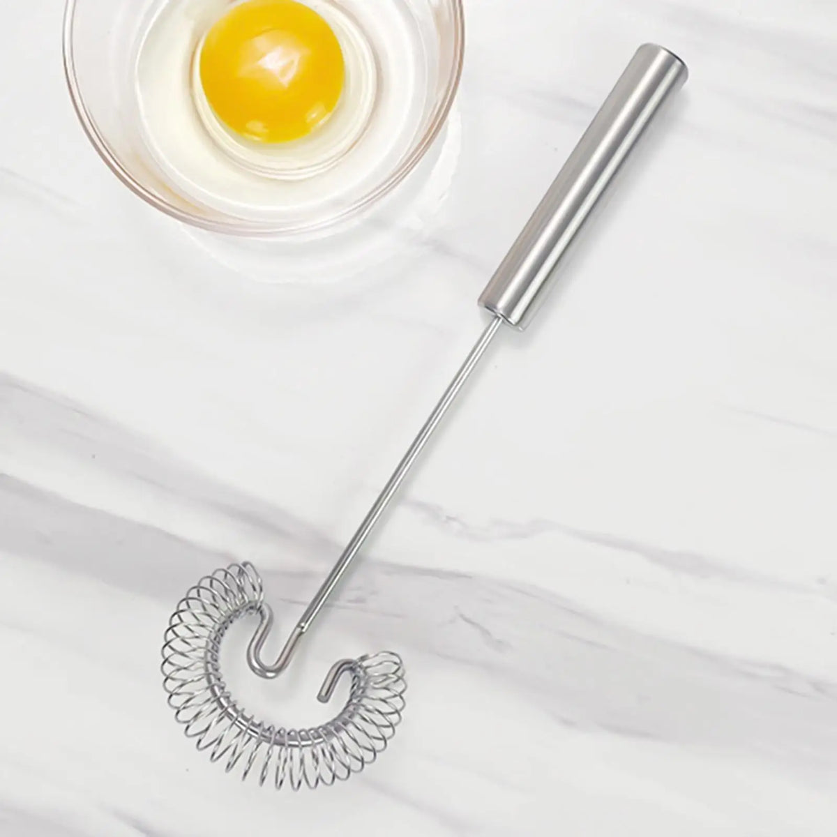 Stainless Steel Hand Whisk – Spiral Egg Beater & Baking Tool Kitchen Hand Whisk Axl