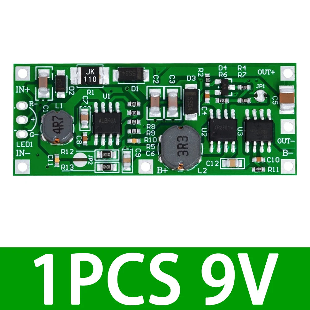 DC 5V–12V Step-Up Booster Module for 18650 Lithium Battery UPS Boost Converter Module Axl 1PCS DC 9V