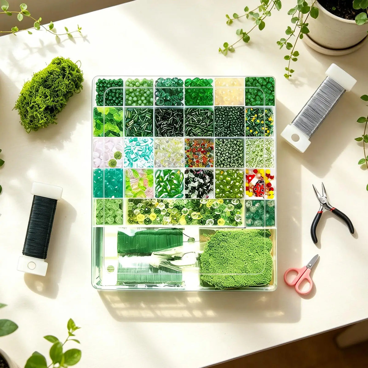 DIY Beaded Plant Kit – 5500 Piece Handmade Beading Craft Set Beading Craft Kit Axl