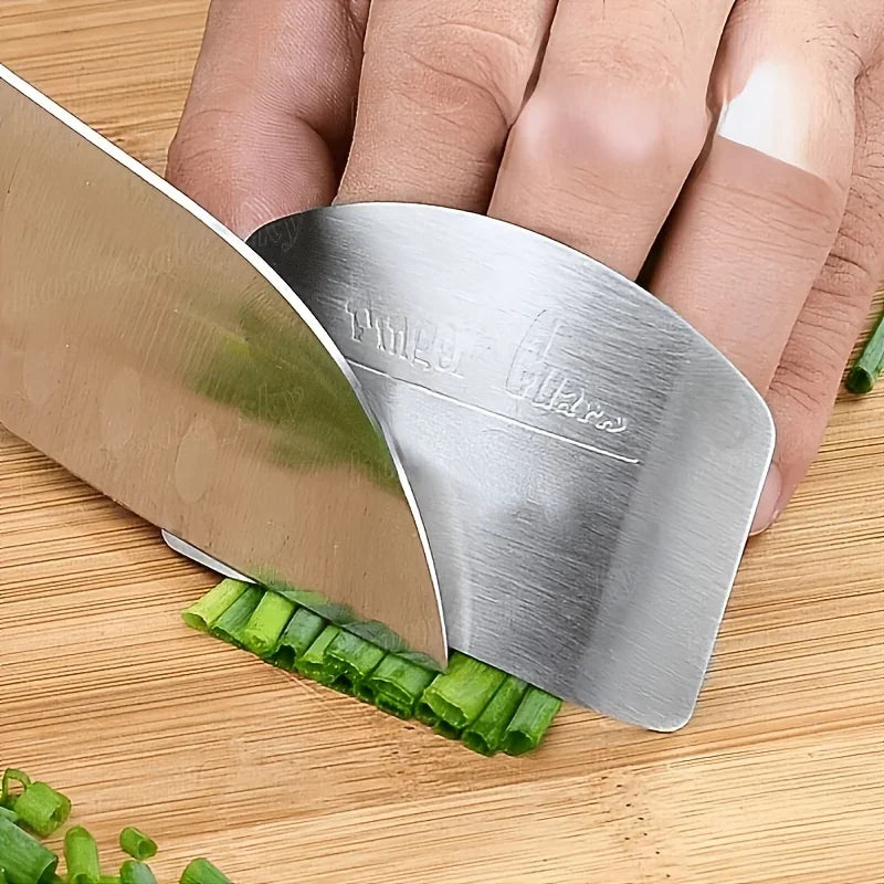 Stainless Steel Finger Guard – Kitchen Cutting Safety Tool Kitchen Safety Tool Axl