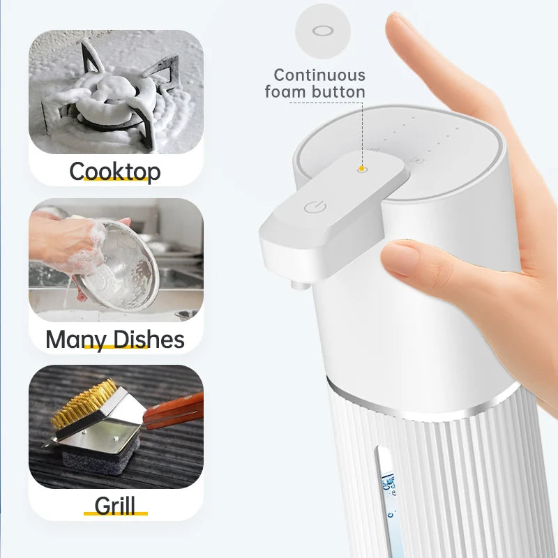 BALASHOV Touchless Foam Soap Dispenser 380ml USB Rechargeable Foam Soap Dispenser Axl