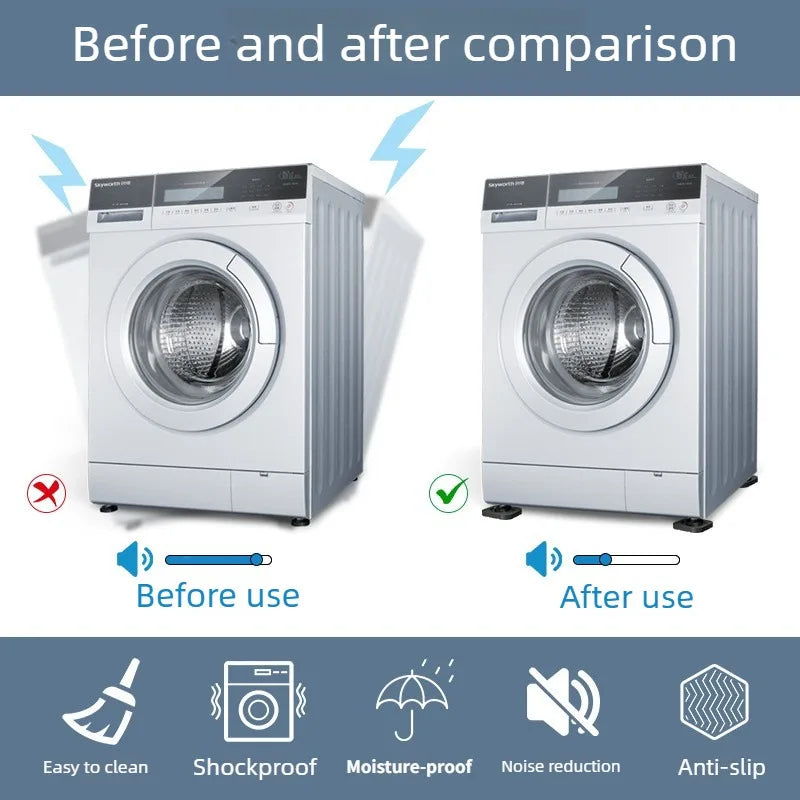 Non-Slip Anti-Vibration Pads – Washing Machine & Appliances Appliance Foot Pads Axl