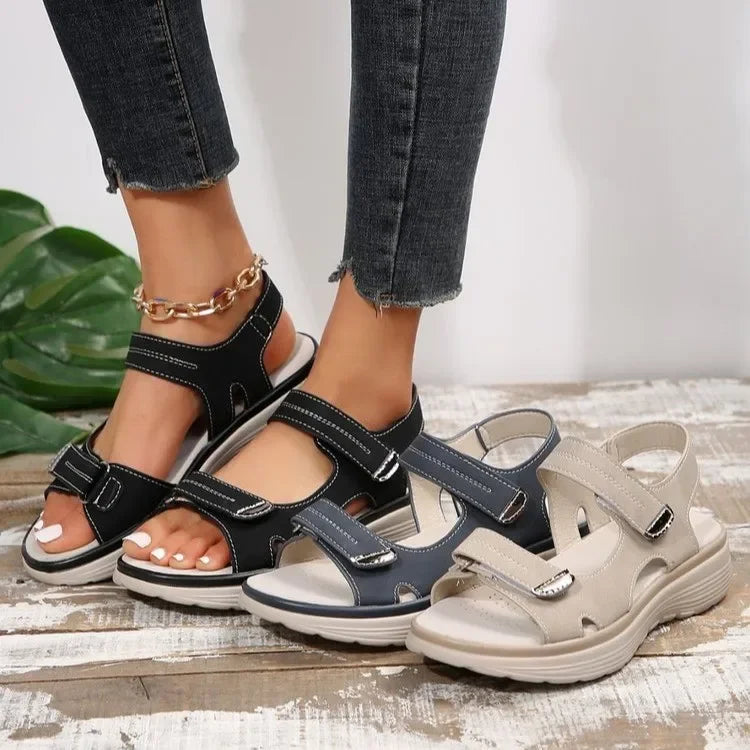 YBQJOO Women's Wedge Platform Sandals – Non-Slip Beach Wedge Platform Sandals Axl