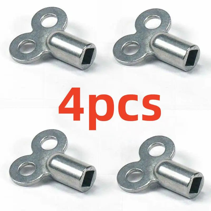 4-Pack Metal Radiator Bleed Keys – EU Thread, Corrosion-Resistant Radiator Bleed Key Axl 4pcs