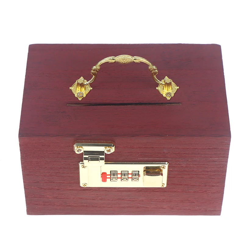 Wooden Password Lock Piggy Bank – Coin & Money Savings Box Wooden Piggy Bank Axl