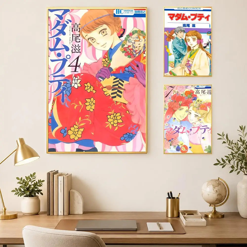 Cartoon Madame Petit Self-Stick HD Wall Art Poster | Waterproof Wall Art Poster Axl