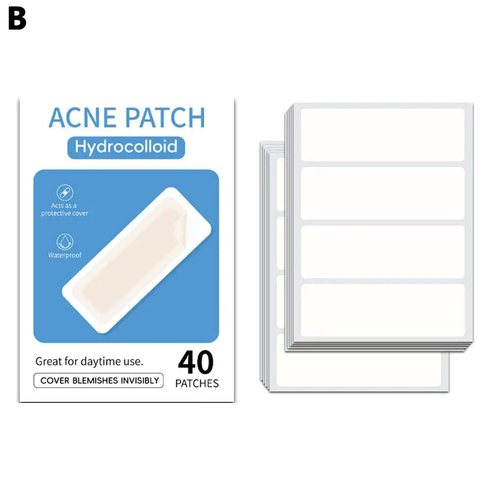 Hydrocolloid Pimple Patches – Full Face, Gentle Acne Patches Acne Patch Axl b 40pcs