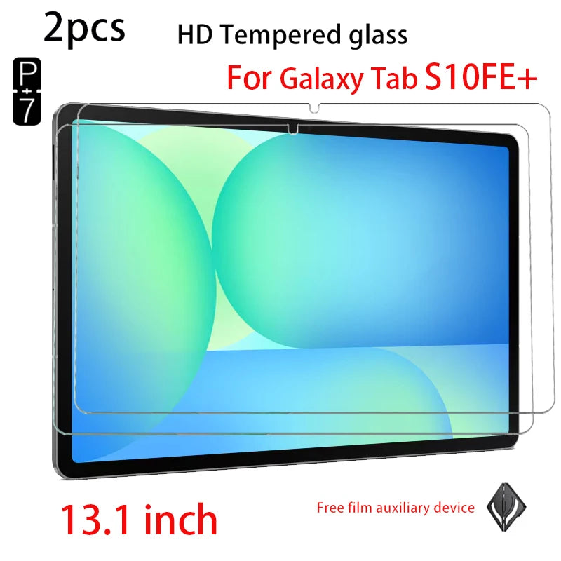 2-Pack Tempered Glass Screen Protector – Samsung Galaxy Tab S10 FE+ Tablet Screen Protector Axl FOR S10FE PLUS 13.1