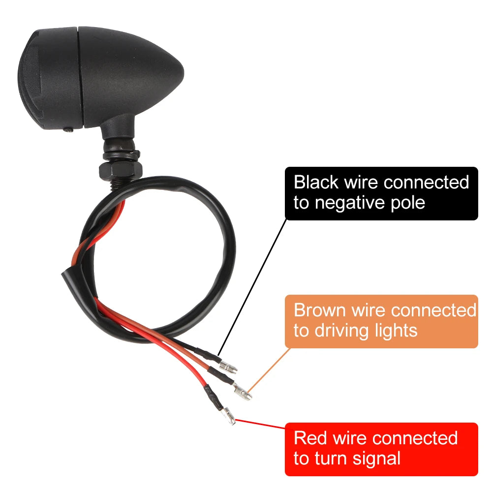 Retro Motorcycle Turn Signal Indicators – 2Pcs Halogen Blinker Motorcycle Turn Signals Axl
