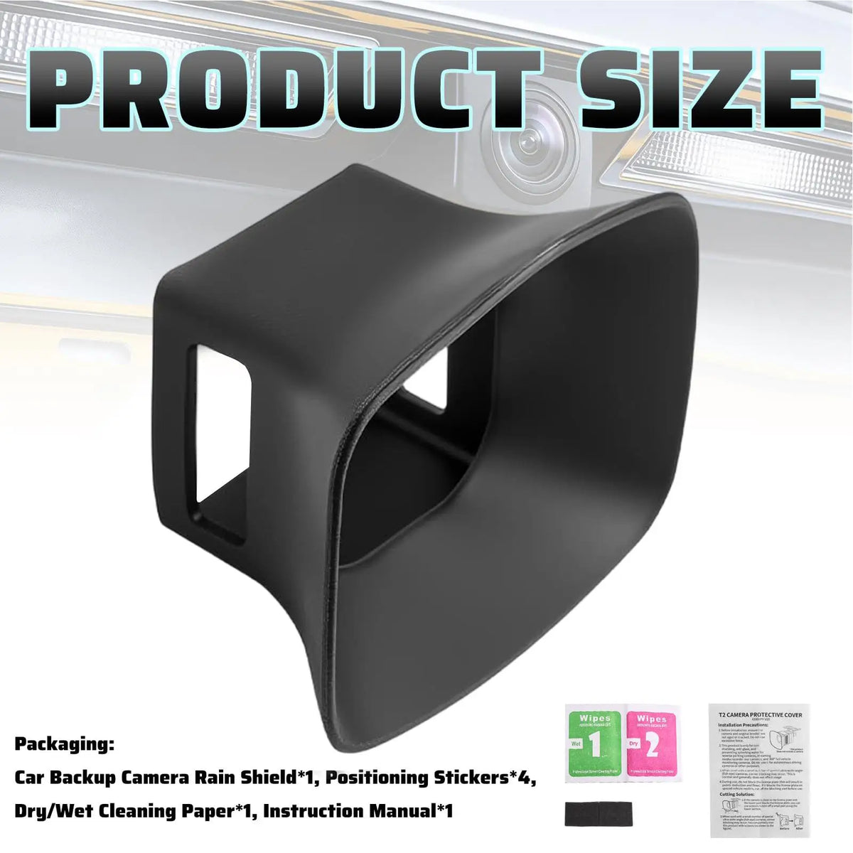 Silicone Backup Camera Rain Cover – Universal Car Truck RV Camera Rain Cover Axl