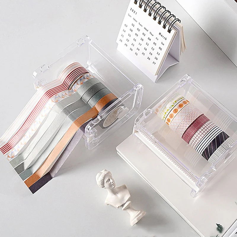 ABS Tape Dispenser & Washi Tape Cutter | Desk Organizer Tape Dispenser Axl