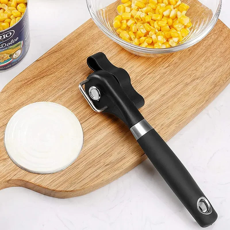 Smooth Edge Can Opener – Safe Cut Stainless Steel Handheld Can Opener Axl