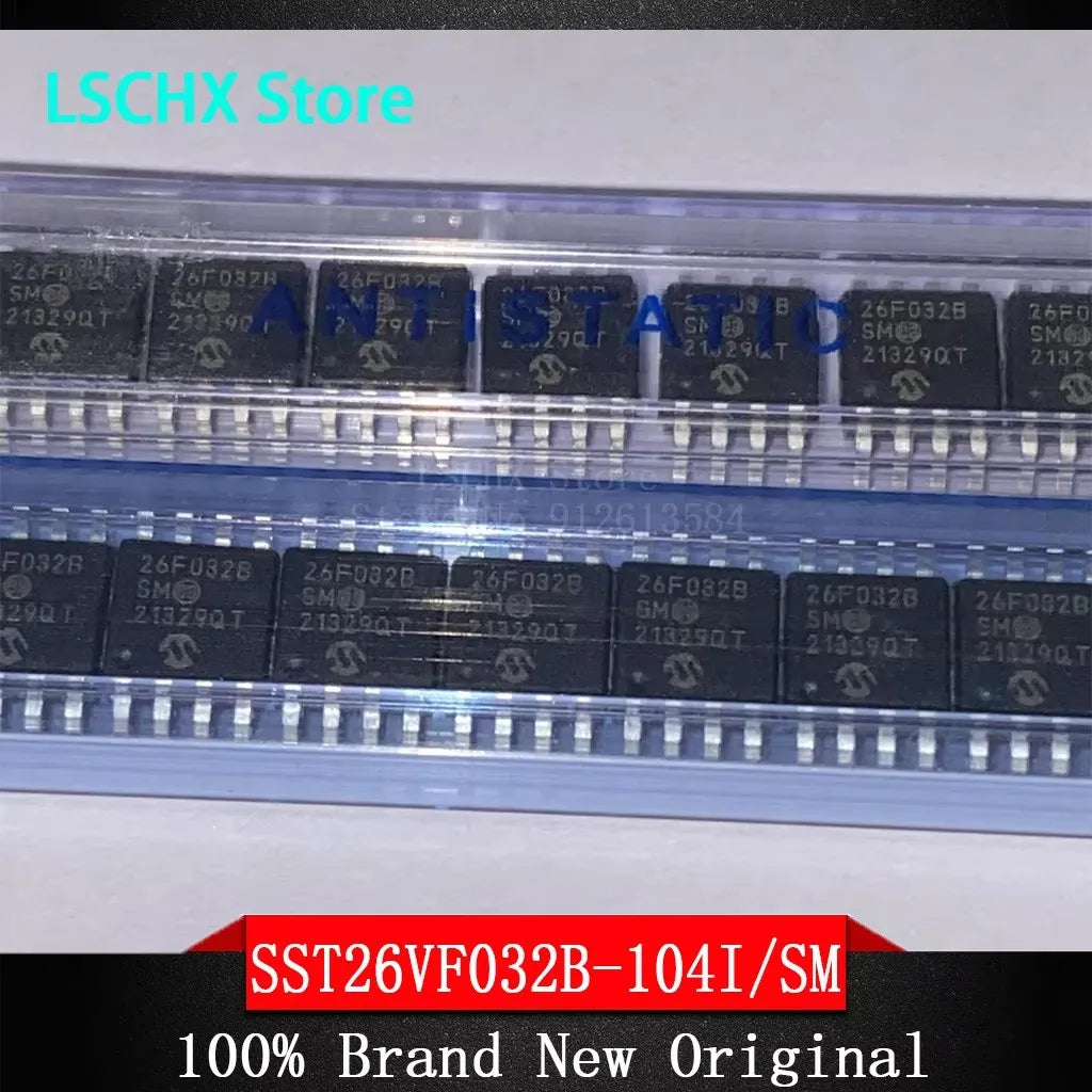5pcs Mixed IC Chips – EEPROM, Microcontroller & Flash Memory Integrated Circuit Chips Axl