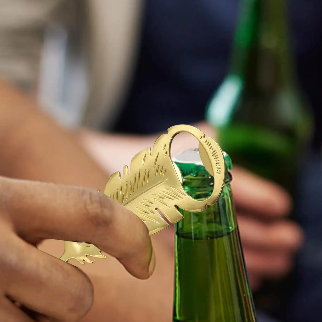 Golden Feather Bottle Opener – Portable Zinc Alloy Bar Tool Bottle Opener Axl