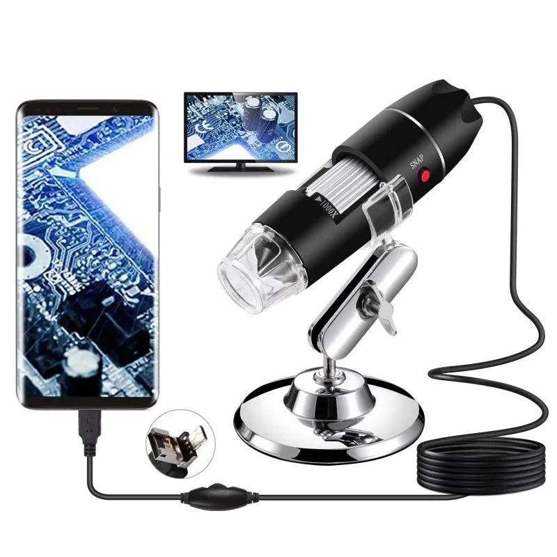 HD 1600X USB Digital Microscope – Industrial & Beauty Use Digital Microscope Axl 3 in 1