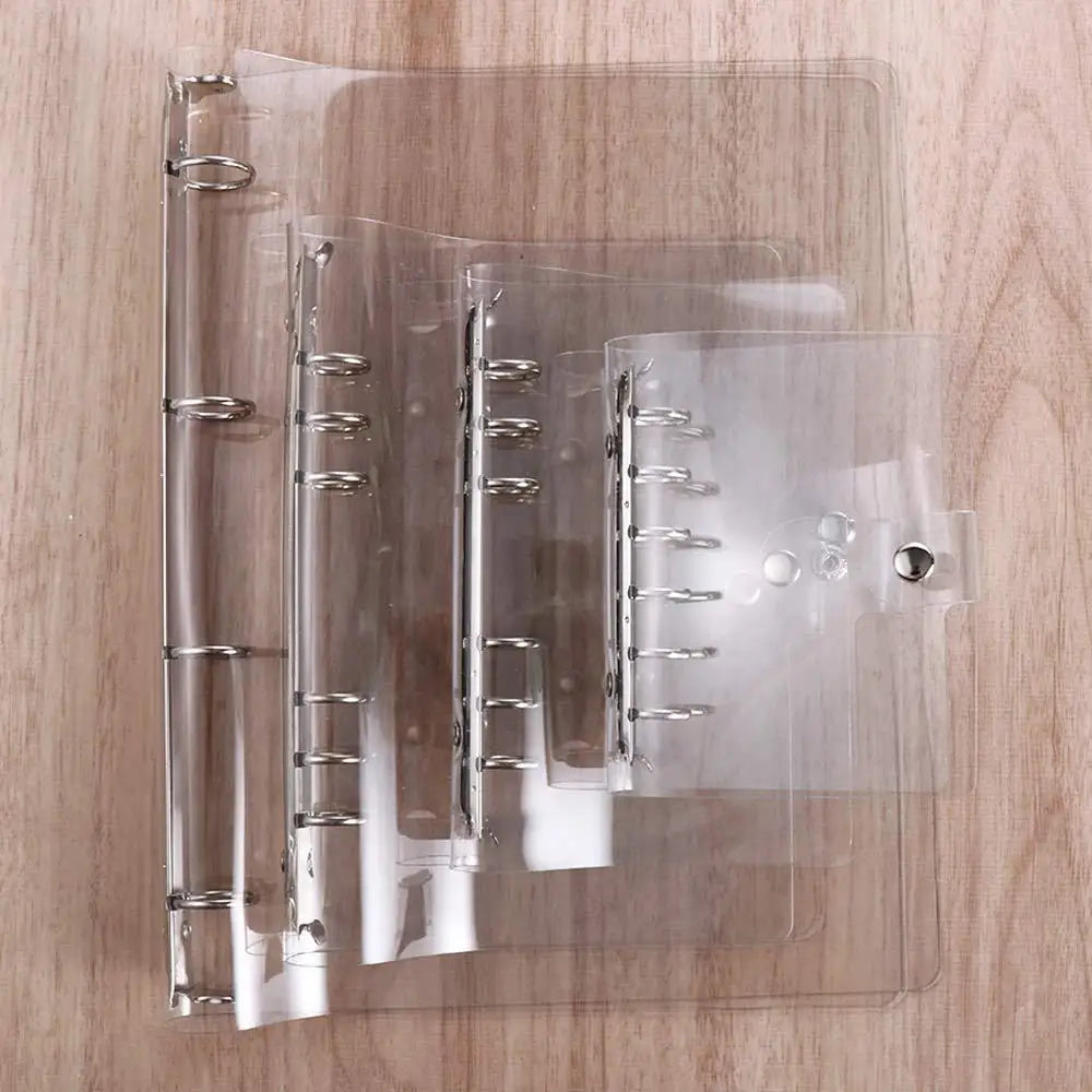 Transparent Loose Leaf Ring Binder Cover A4 A5 A6 A7 Planner Ring Binder Cover Axl
