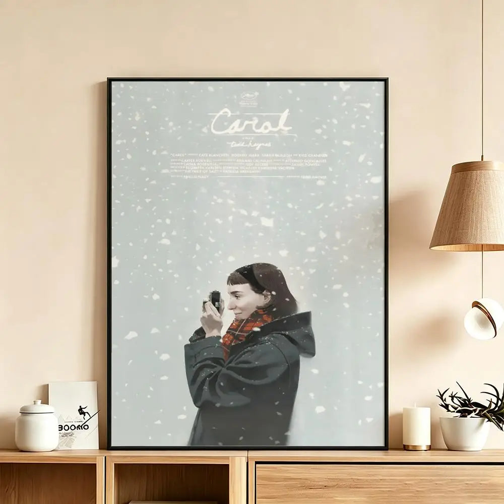 Carol Movie Poster – HD Waterproof Wall Art for Home Décor Movie Art Poster Axl White1 40X50cmNoframe