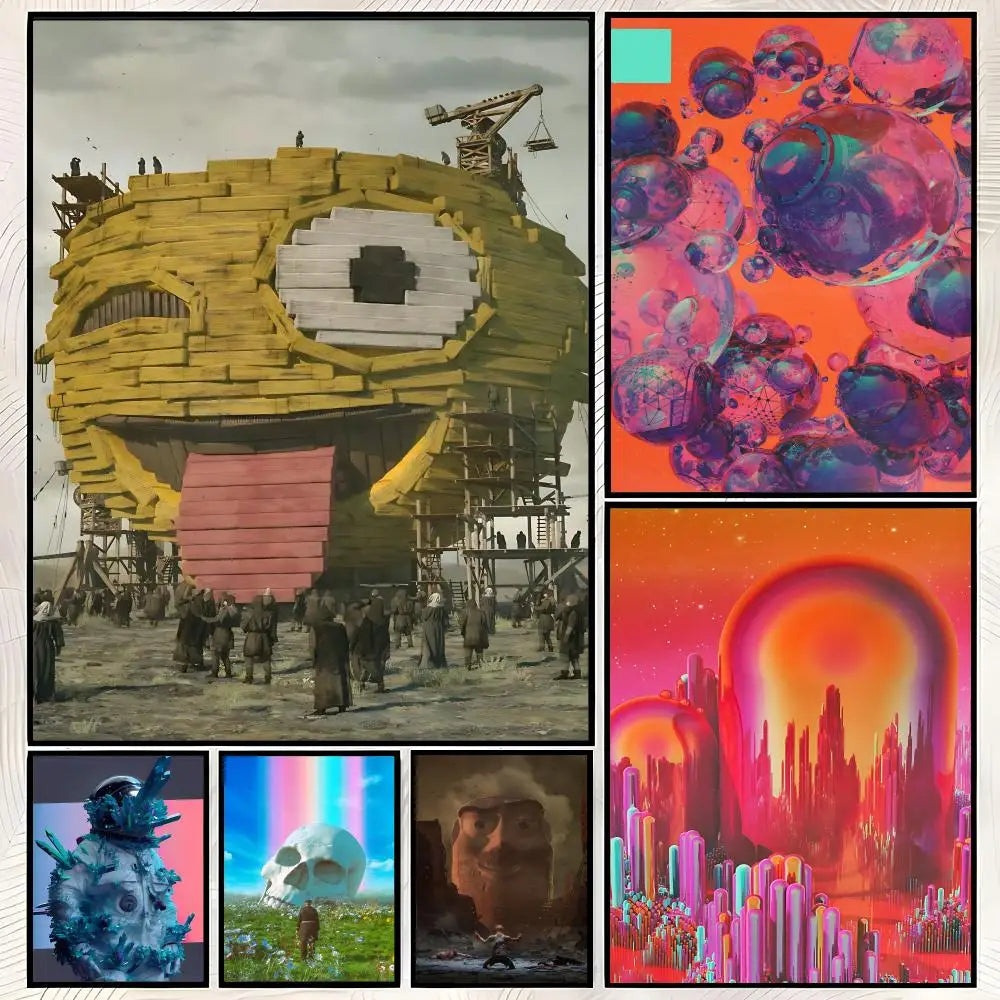 Beeple Wall Art Poster – Self-Stick Waterproof HD Print Wall Art Poster Axl